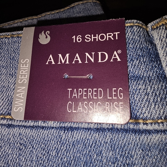 jeans, Gloria Vanderbilt, 16 Short. - Picture 2 of 2